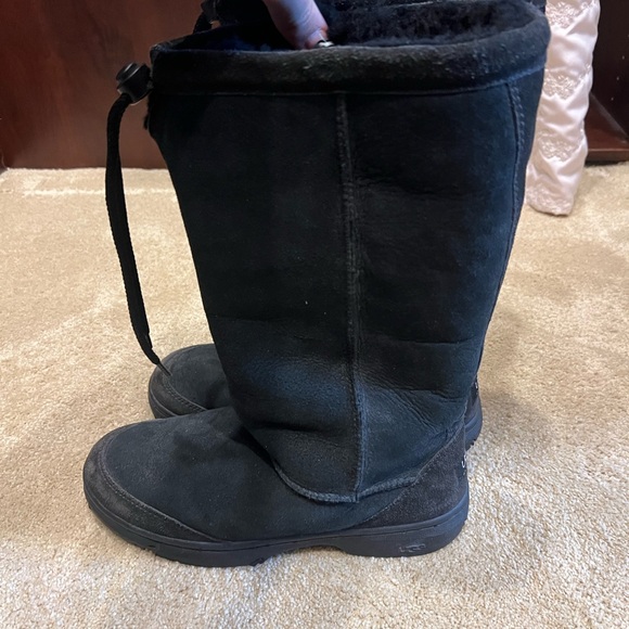UGG Black Suede Boots - Picture 2 of 5